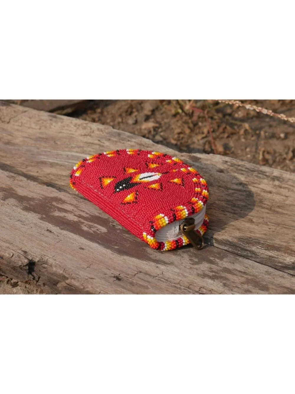 Chic Beaded Coin Purse | Small Leather Zippered Wallet & Change Pouch for Women